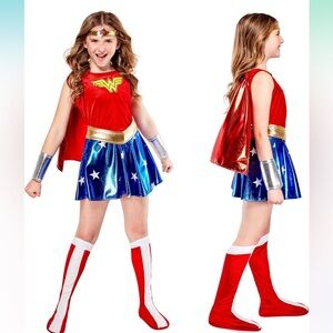 Super DC Heroes Wonder Woman Child's Costume girls size medium